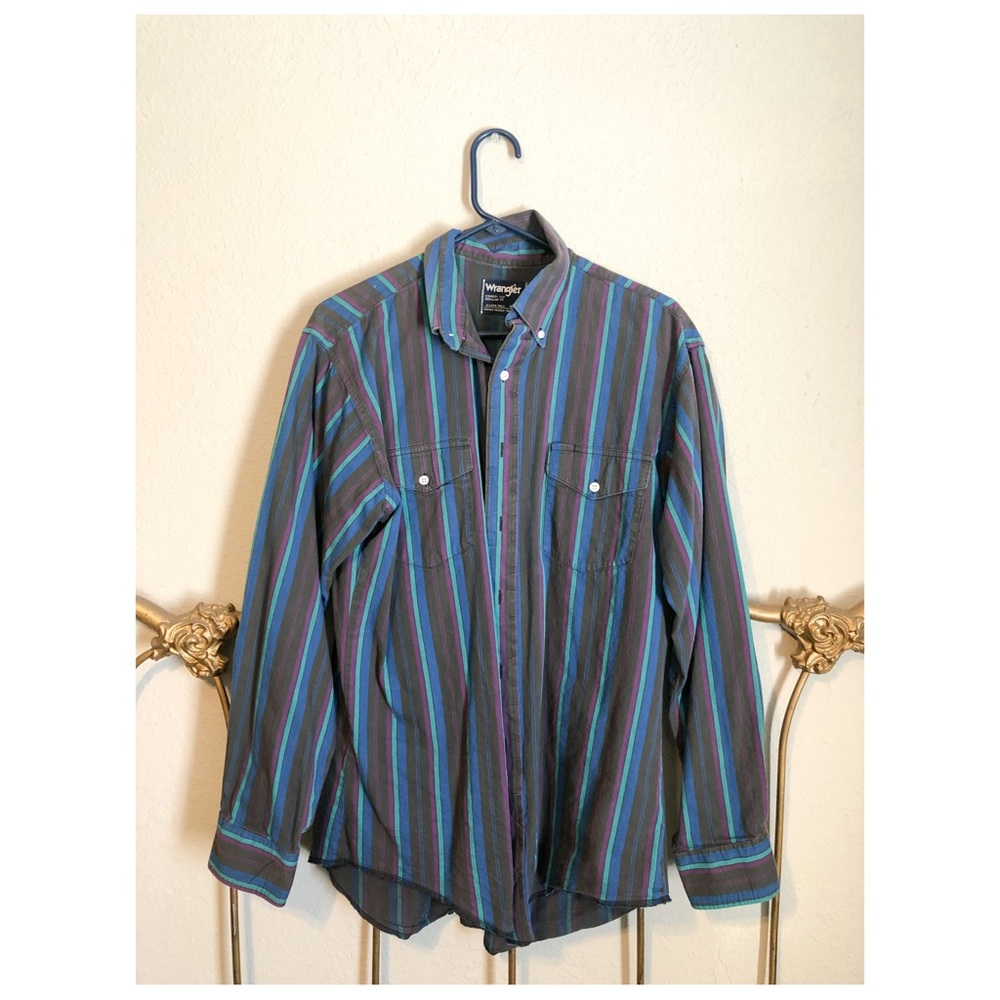 Vintage Mens Wrangler Button Up